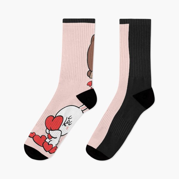 Item preview, Adorable cony and brown bear valentine love designed and sold by Decresenzo.