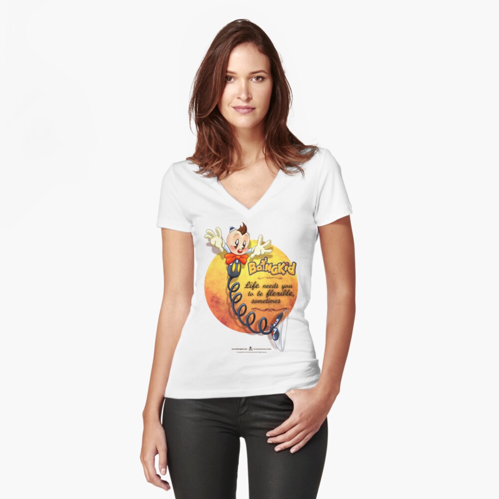 Item preview, Fitted V-Neck T-Shirt designed and sold by Niv-Studio.