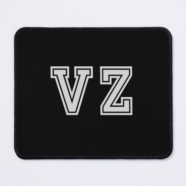 Item preview, V.Z. Varsity Initials | Varsity Letters | Black And White | Personalised Gift designed and sold by Avo And Sriracha.