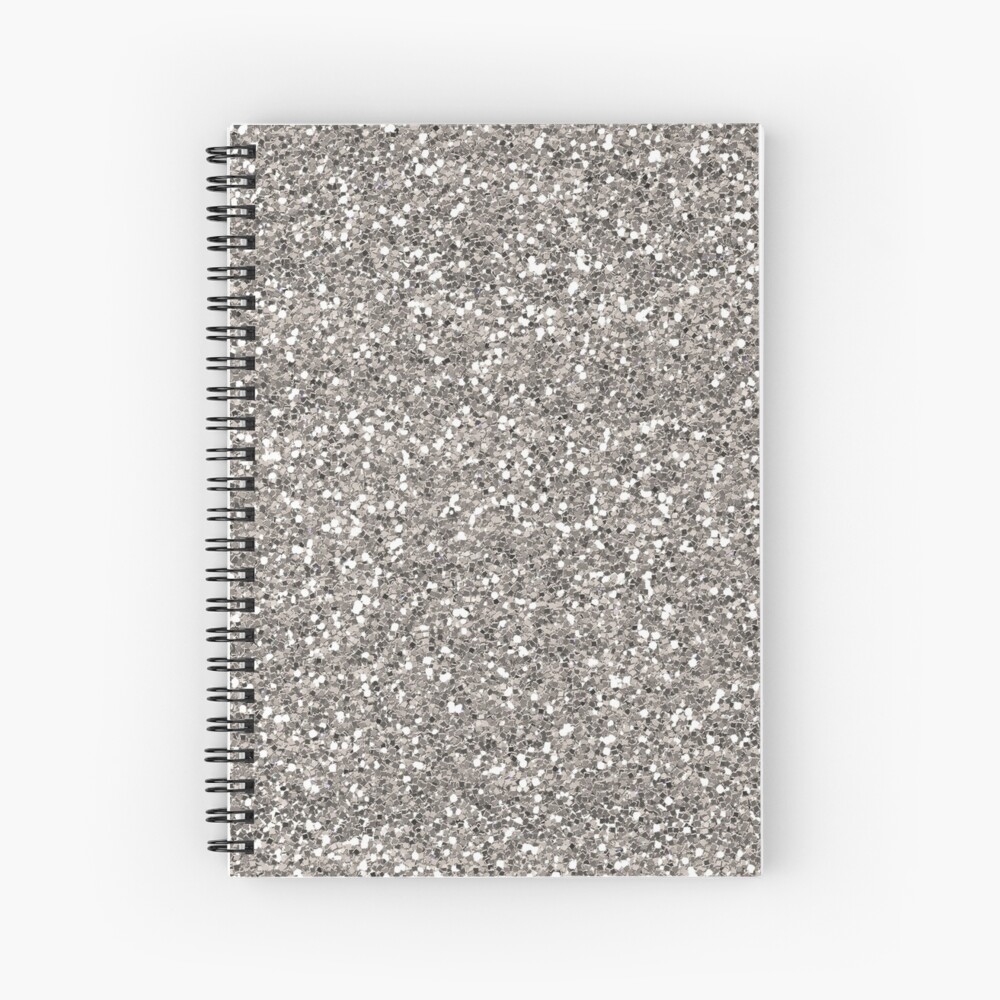 NWT Brahmin REFLECT Leather Journal Silver White sale Hologram Sparkle Notebook