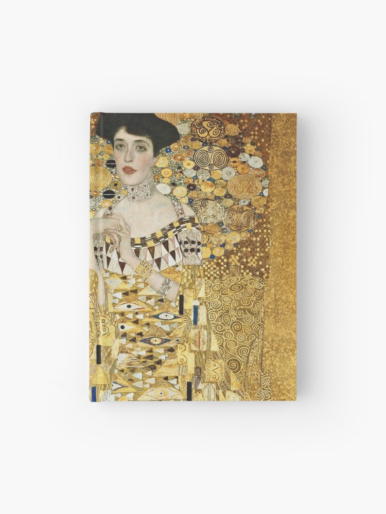 Gustav Klimt Portrait Of Adele Bloch Bauer 1907 Hardcover Journal By Artcenter Redbubble