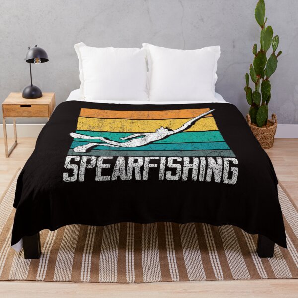 Item preview, Retro Spearfishing Vintage Spearfisher Speargun Freediver designed and sold by TomGiantDesigns.