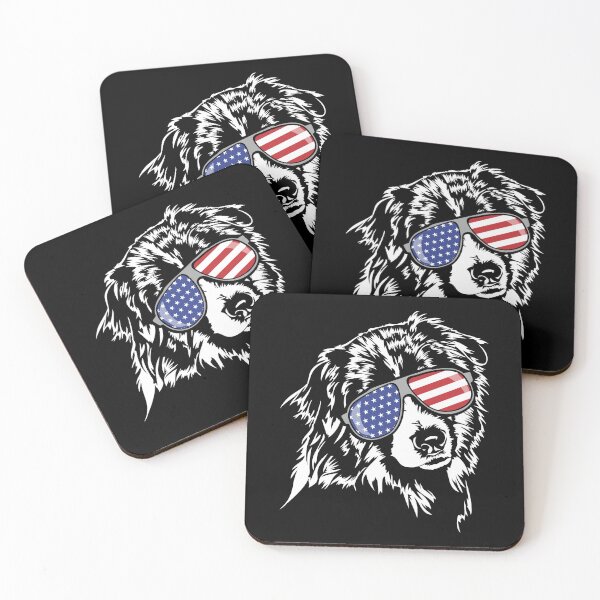 Item preview, Australian Shepherd Aussie American Flag Sunglasses Patriotic Dog designed and sold by dogarts.