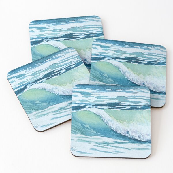 Item preview, Sunlit Ocean Waves designed and sold by ArtVibing.