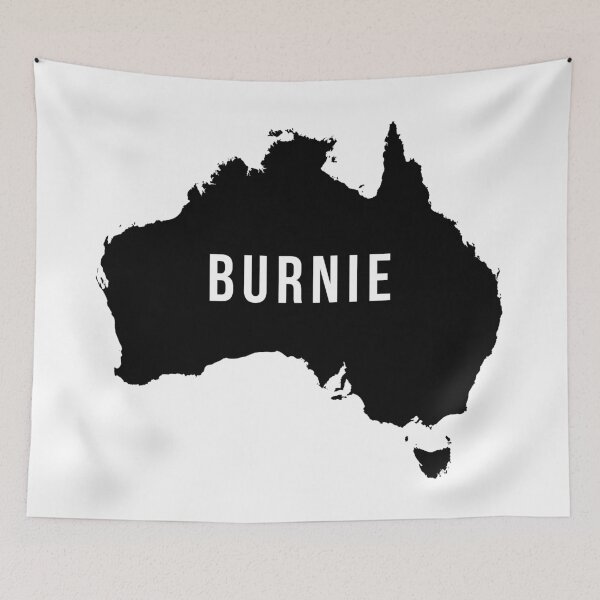 Item preview, Burnie, Australia State Silhouette designed and sold by CartoCreative.