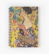 Gustav Klimt - Lady With Fan 1918 Spiral Notebook