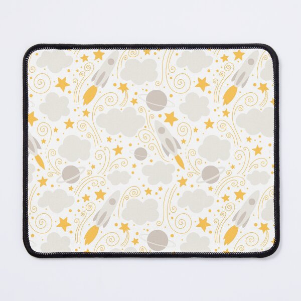 Item preview, Pastel colored spaceships and stars designed and sold by flaxlynx.