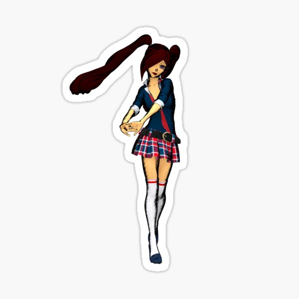 Manga School Girl Sticker For Sale By Pixelkummet Redbubble