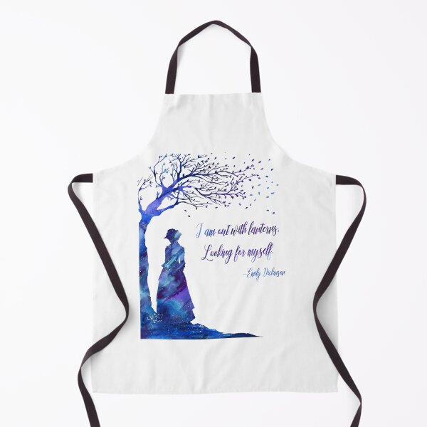 Item preview, Emily Dickinson Watercolour Silhouette I am Out With Lanterns designed and sold by OnHeathAndMoor.