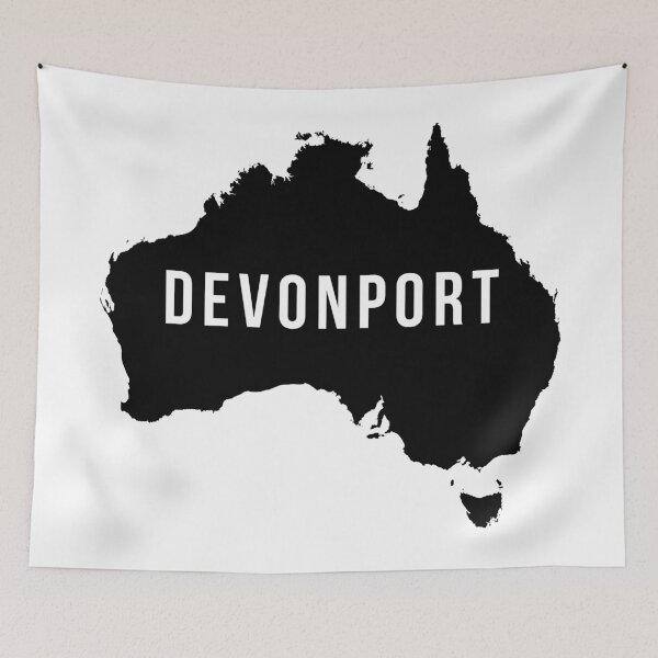 Item preview, Devonport, Australia State Silhouette designed and sold by CartoCreative.