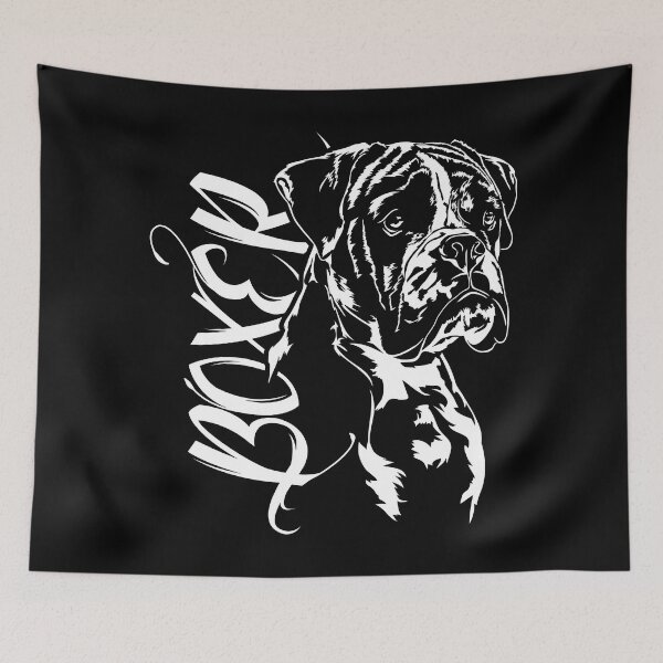 Item preview, Boxer dog dog portrait portrait designed and sold by dogarts.