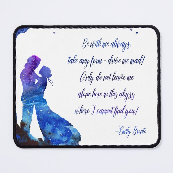 Item preview, Emily Bronte Wuthering Heights Watercolour Silhouette Cathy Heathcliff designed and sold by OnHeathAndMoor.