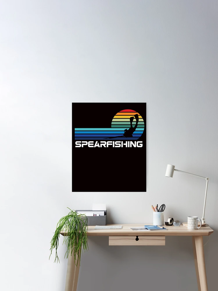 Vintage Spearfishing Speargun Retro Spearfisher Freediver Poster for Sale  by TomGiantDesigns