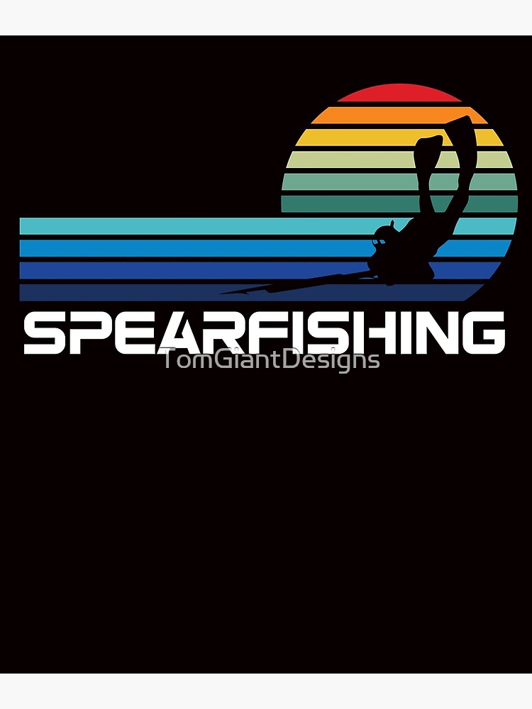 Vintage Spearfishing Speargun Retro Spearfisher Freediver | Poster