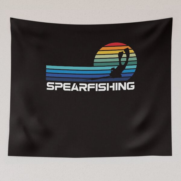 Item preview, Vintage Spearfishing Speargun Retro Spearfisher Freediver designed and sold by TomGiantDesigns.