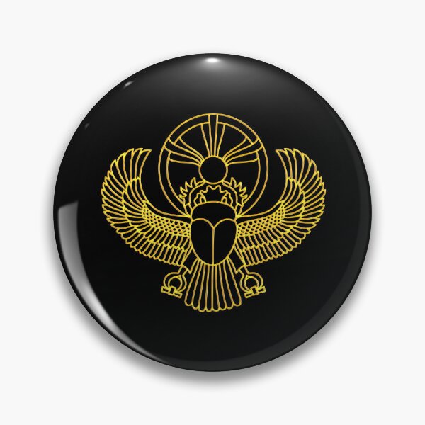 Item preview, Egyptian Winged Scarab, beetle, golden, sun, symbol, lucky charm, ancient Egypt, mythology designed and sold by nitty-gritty.