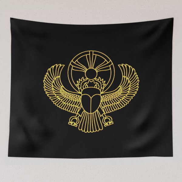 Artikelvorschau, Ägyptischer geflügelter Skarabäus, Käfer, golden, Sonne, Symbol, Glücksbringer, Altes Ägypten, Mythologie entworfen und verkauft von nitty-gritty.