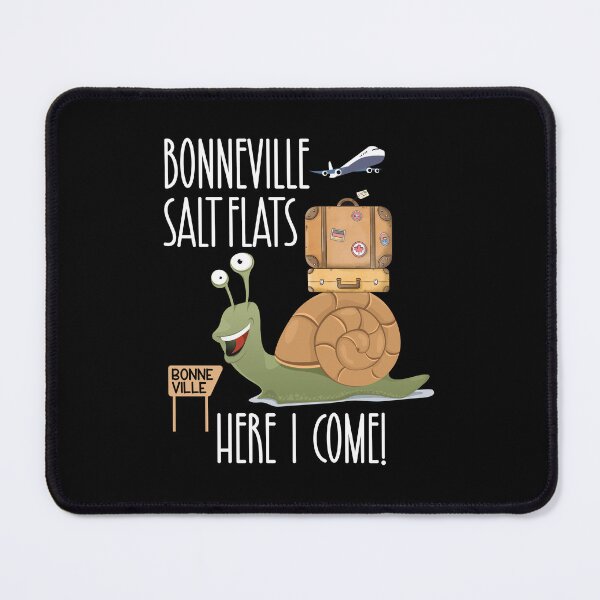 Item preview, Bonneville Salt Flats Funny Snail Vacation Trip designed and sold by GravitiTees.