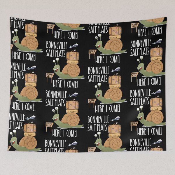 Item preview, Bonneville Salt Flats Funny Snail Vacation Trip designed and sold by GravitiTees.