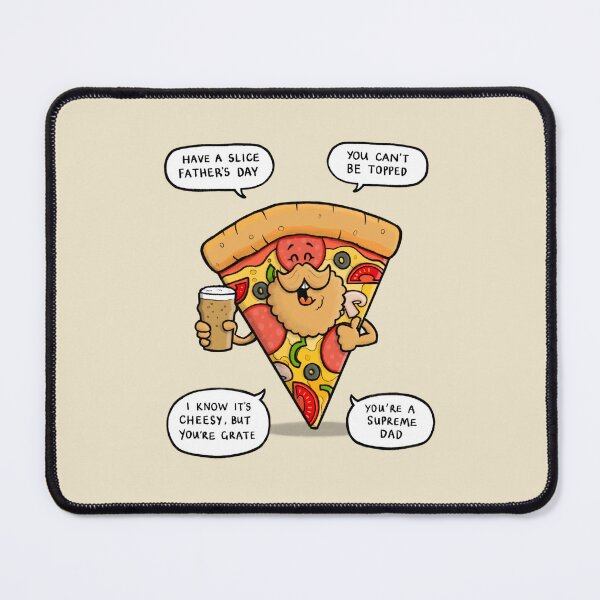 Item preview, Fathers Day Pizza Puns designed and sold by carlbatterbee.