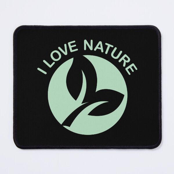 Item preview, We love nature symbol with leaf - nature love designed and sold by AndreMi.