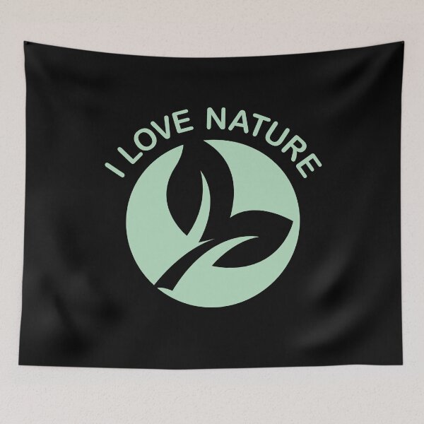 Item preview, We love nature symbol with leaf - nature love designed and sold by AndreMi.
