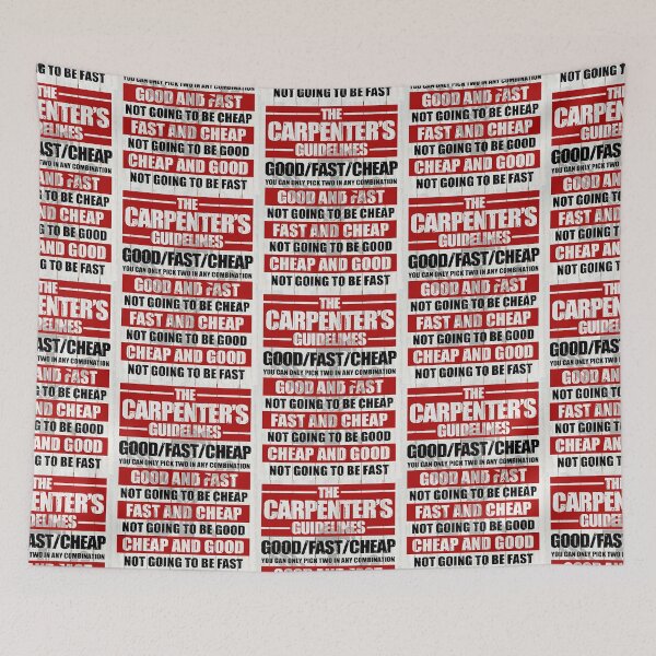 Item preview, Carpenter guidelines funny quotes gifts designed and sold by BrennaEirlys.