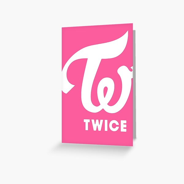 Twice Logo Black And White Greeting Card By Lseren Redbubble