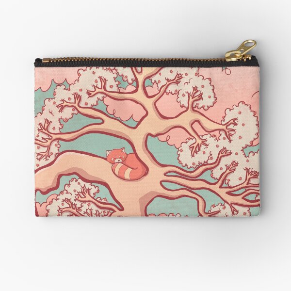Sweet Dreams, Red Panda Zipper Pouch