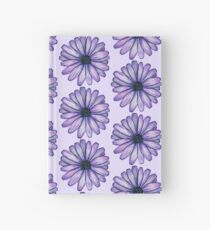 Watercolor Purple Daisy Flower Hardcover Journal