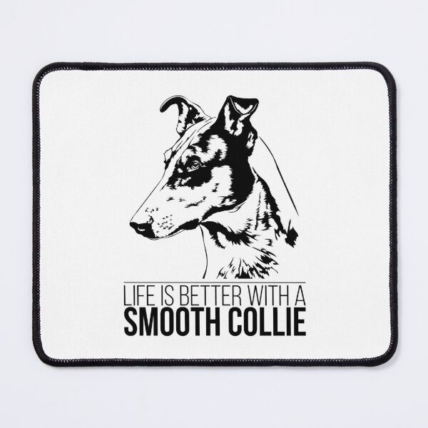 Item preview, Smooth Collie life is better dog saying dog designed and sold by dogarts.