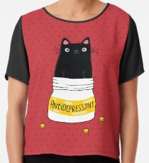 FUR ANTIDEPRESSANT Chiffontop