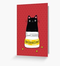 FUR ANTIDEPRESSANT Grußkarte