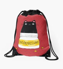 FUR ANTIDEPRESSANT Drawstring Bag