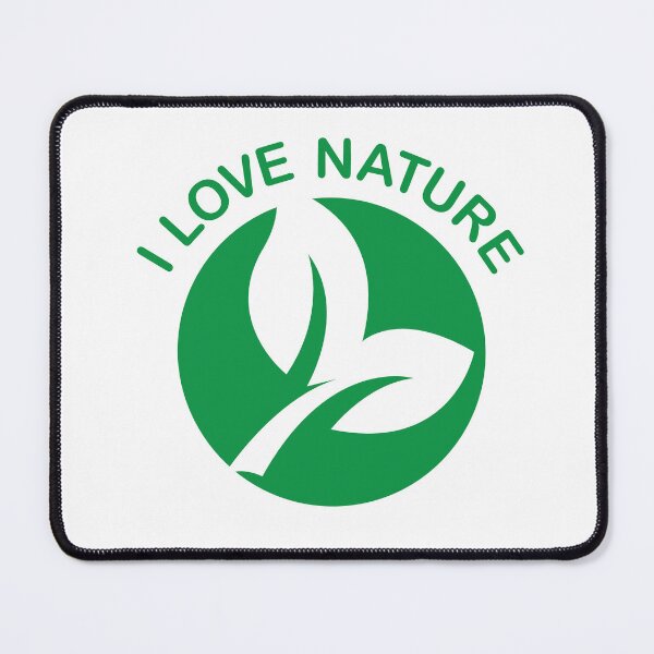 Item preview, I love nature with leaf symbol - nature love designed and sold by AndreMi.