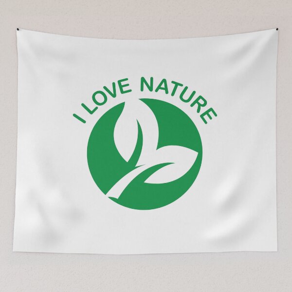 Item preview, I love nature with leaf symbol - nature love designed and sold by AndreMi.