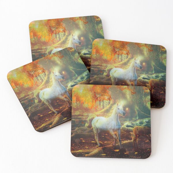 Item preview, Boho Unicorn Aesthetic Of Unicorns Magical Forest / Unicorn Art, for Unicorn Lovers/Kids designed and sold by haRexia.