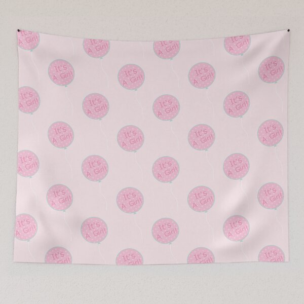 Item preview, Its A Girl Pink Balloon designed and sold by StudioShine.