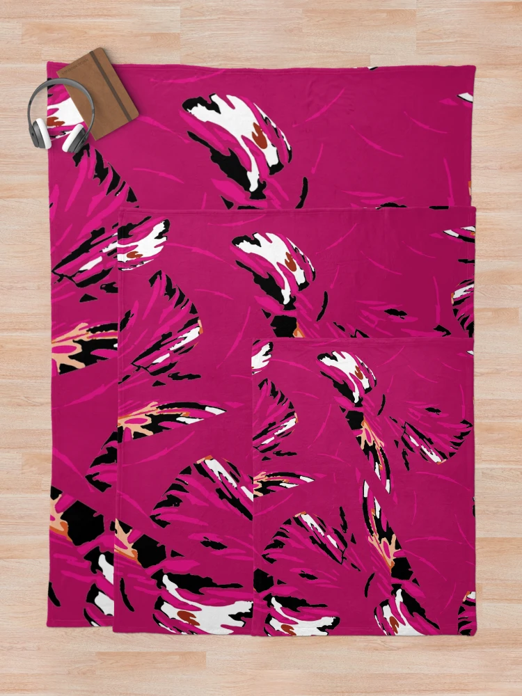 Thumbnail 5 of 6, Throw Blanket, AbsCro Raspberry designed and sold by CPritchard21.