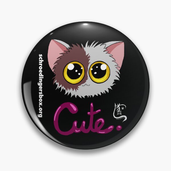 Item preview, Emoticat Cute Purple on Black designed and sold by Schrödingers Box.