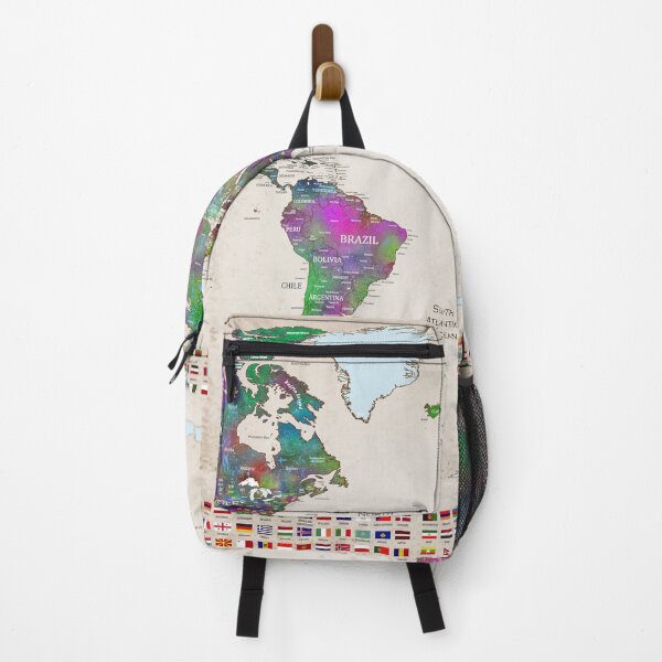Item preview, World Map With Countries Flags designed and sold by SharpWallArts.