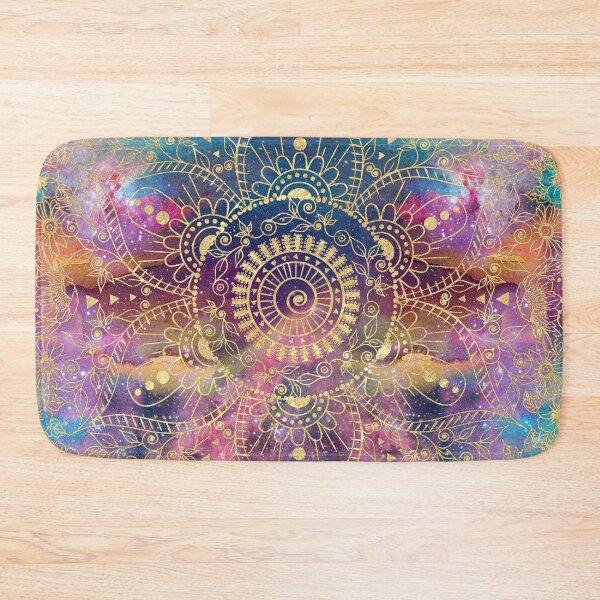 Item preview, Gold Mandala Watercolor Colorful Nebula designed and sold by InovArtS.