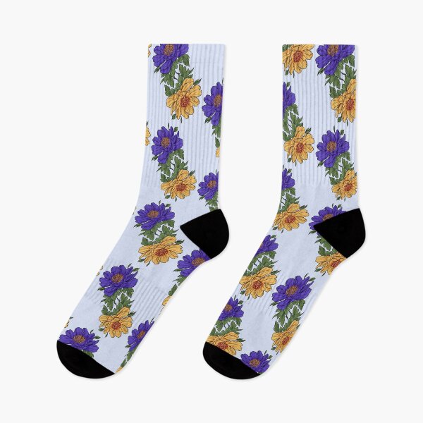 Item preview, Purple and gold summer floral seamless pattern - summer flowers designed and sold by shodark.