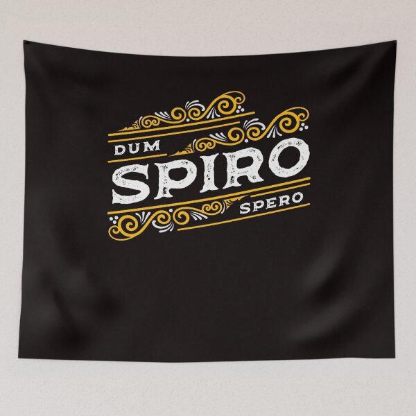 Item preview, Dum Spiro Spero Education Language Motivation Latin Phrase designed and sold by TomGiantDesigns.