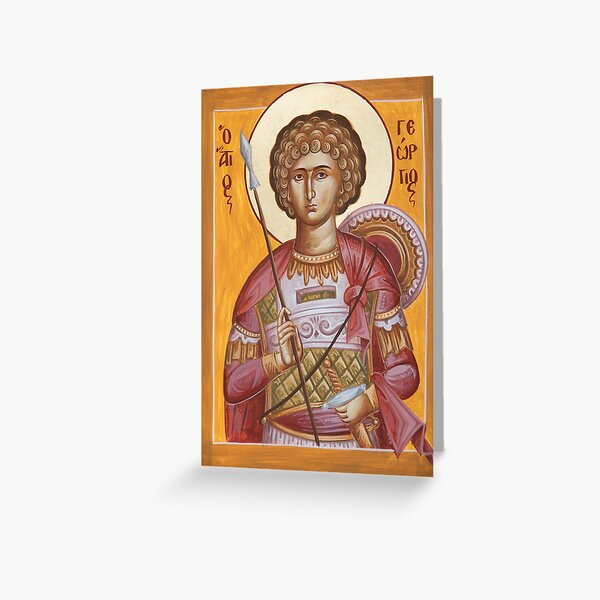 St George the Great Martyr Greeting Card