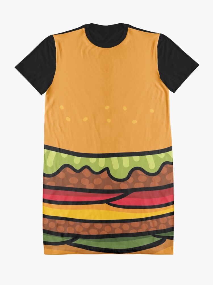 Alternate view of burger Graphic T-Shirt Dress