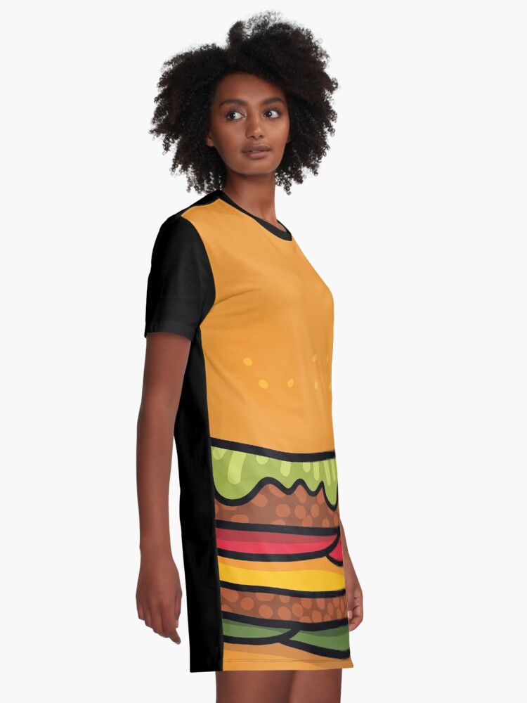 Alternate view of burger Graphic T-Shirt Dress