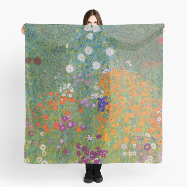 Gustav Klimt - Flower Garden, 1905 Scarf