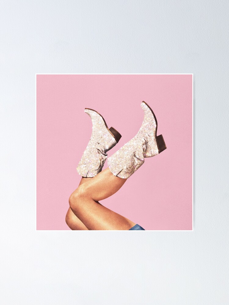"These Boots Glitter Pink" Poster for Sale by VertigoA Redbubble