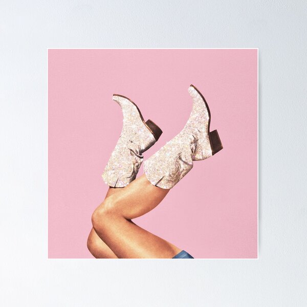 Item preview, These Boots - Glitter Pink designed and sold by Vertigo Artography.